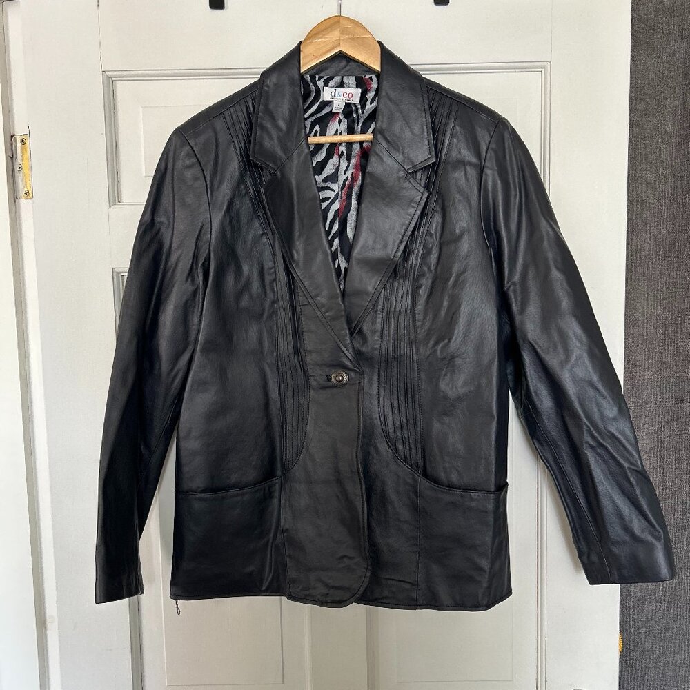 Funky Blue Leather Jacket